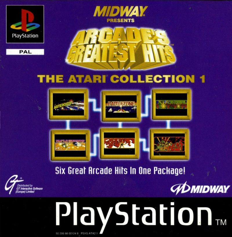 Arcade's Greatest Hits Atari Collection 2 box art for Playstation